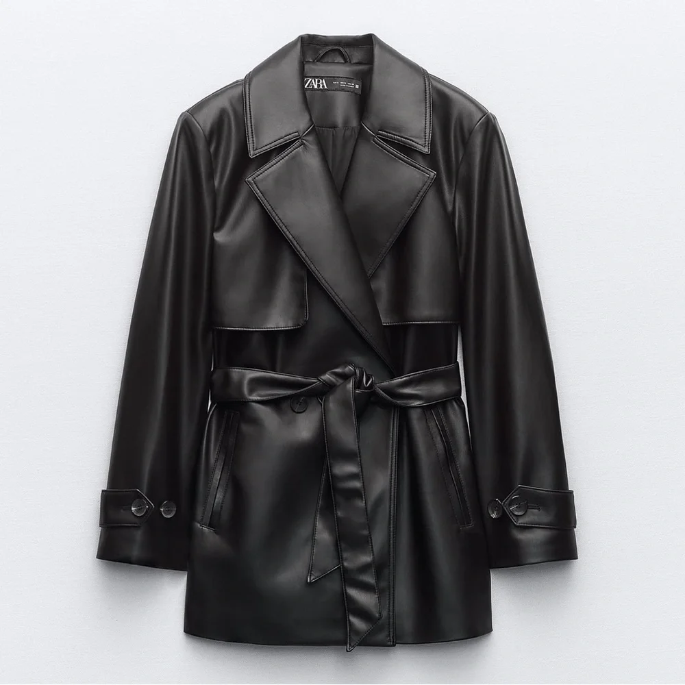Zara faux leather short jacket_3
